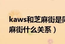 kaws和芝麻街是同一個東西嗎（kaws和芝麻街什么關(guān)系）
