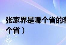 張家界是哪個省的著名旅游景點（張家界是哪個?。?class=