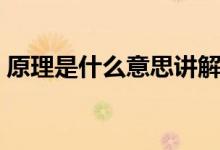 原理是什么意思講解視頻(原理是什么意思)