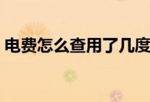 電費(fèi)怎么查用了幾度（電費(fèi)怎么查用戶編號(hào)）