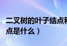 二叉樹的葉子結(jié)點(diǎn)和總節(jié)點(diǎn)（二叉樹的葉子結(jié)點(diǎn)是什么）