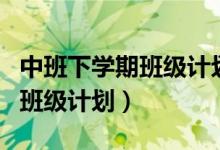中班下學(xué)期班級計(jì)劃內(nèi)容（怎么寫中班下學(xué)期班級計(jì)劃）