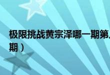 極限挑戰(zhàn)黃宗澤哪一期第幾分鐘跳舞（極限挑戰(zhàn)黃宗澤哪一期）