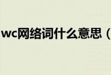 wc網(wǎng)絡(luò)詞什么意思（woc網(wǎng)絡(luò)用語什么意思）