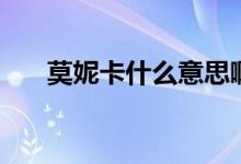 莫妮卡什么意思?。菘ㄊ裁匆馑迹?class=
