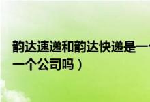 韻達(dá)速遞和韻達(dá)快遞是一個(gè)快遞嗎（韻達(dá)速遞和韻達(dá)快遞是一個(gè)公司嗎）