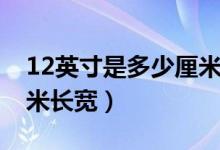 12英寸是多少厘米的盤子（12英寸是多少厘米長(zhǎng)寬）