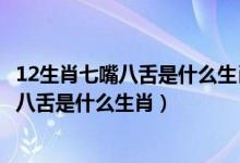 12生肖七嘴八舌是什么生肖妄下雌黃打一生肖（12生肖七嘴八舌是什么生肖）