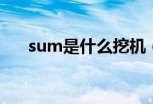 sum是什么挖機(jī)（sum是什么化妝品）
