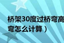 橋架30度過橋彎高度怎么做（橋架30度爬高彎怎么計(jì)算）