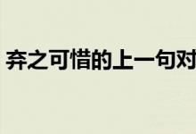 棄之可惜的上一句對(duì)聯(lián)（棄之可惜的上一句）
