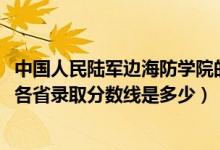 中國(guó)人民陸軍邊海防學(xué)院的錄取分?jǐn)?shù)（2021陸軍邊海防學(xué)院各省錄取分?jǐn)?shù)線是多少）