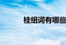 桂組詞有哪些(桂組詞有什么)
