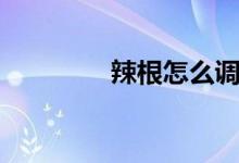 辣根怎么調(diào)（辣根怎么調(diào)）