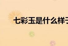 七彩玉是什么樣子的（七彩玉是什么）