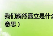 我們巍然矗立是什么意思（巍然矗立的是什么意思）