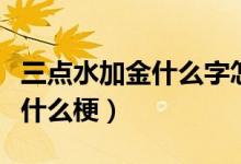 三點水加金什么字怎么讀（三點水加金什么字什么梗）