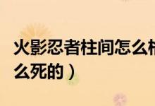 火影忍者柱間怎么格擋教學(xué)（火影忍者柱間怎么死的）