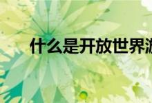 什么是開放世界游戲（什么是開根號）