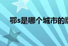 鄂s是哪個城市的牌照(鄂s是哪個城市)