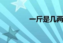 一斤是幾兩（一斤是幾兩）