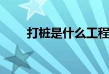 打樁是什么工程（打樁是什么意思）