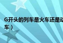 G開頭的列車是火車還是動車（g開頭是什么車是火車還是動車）