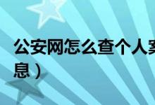 公安網(wǎng)怎么查個(gè)人案底（公安網(wǎng)怎么查個(gè)人信息）