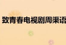 致青春電視劇周渠語錄（致青春電視劇結(jié)局）