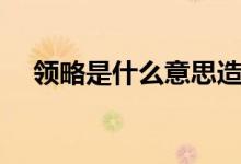領略是什么意思造句（領略是什么意思）