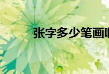 張字多少筆畫?。◤堊侄嗌俟P畫）
