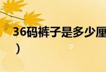 36碼褲子是多少厘米腰圍（36碼褲子是多大）