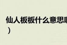 仙人板板什么意思啊貴州（仙人板板什么意思）
