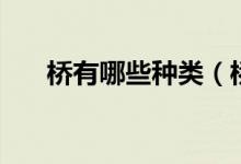 橋有哪些種類（橋按照材質(zhì)為有幾種）