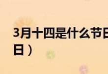 3月十四是什么節(jié)日（到底3月14日是什么節(jié)日）