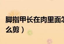 腳指甲長(zhǎng)在肉里面怎么辦（腳趾甲長(zhǎng)到肉里怎么剪）