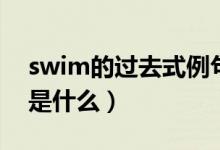 swim的過去式例句（swim的過去式和用法是什么）