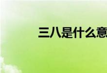 三八是什么意思（三八的含義）
