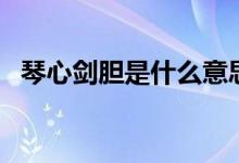 琴心劍膽是什么意思（琴心劍膽意思簡述）
