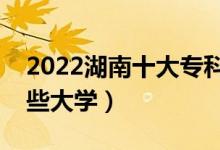 2022湖南十大?？茖W校排名（高職可以考哪些大學）