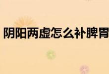 陰陽(yáng)兩虛怎么補(bǔ)脾胃（陰陽(yáng)兩虛怎么補(bǔ)最好）