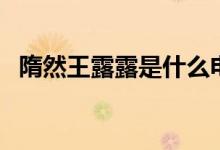 隋然王露露是什么電視?。ㄖv了什么故事）