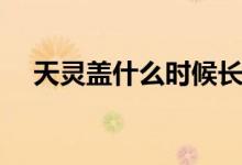 天靈蓋什么時(shí)候長(zhǎng)好（天靈蓋什么意思）