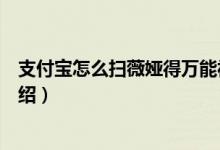 支付寶怎么掃薇婭得萬能福（支付寶掃薇婭得萬能福方法介紹）