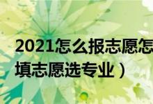 2021怎么報志愿怎么選專業(yè)（2021高考如何填志愿選專業(yè)）