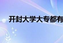 開(kāi)封大學(xué)大專(zhuān)都有啥專(zhuān)業(yè)（哪個(gè)專(zhuān)業(yè)好）