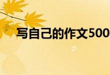寫自己的作文500字（具體是怎么寫的）