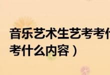 音樂(lè)藝術(shù)生藝考考什么內(nèi)容（音樂(lè)藝術(shù)生藝考考什么內(nèi)容）