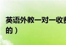 英語(yǔ)外教一對(duì)一收費(fèi)多少錢（收費(fèi)標(biāo)準(zhǔn)是怎樣的）