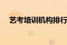 藝考培訓(xùn)機(jī)構(gòu)排行榜前十（哪些比較好）
